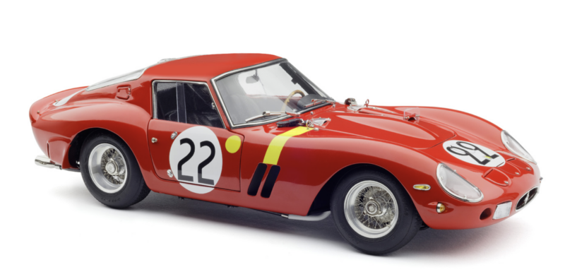 M-253 CMC Ferrari 250 GTO, 24h France 1962, Beurlys/Elde/Mason, #22 Limited Edition 2,200 pcs.